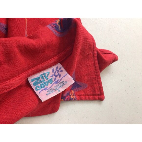 Zip Code Vintage Maxi Dress Fish Print Womens 8 - Picture 7 of 8